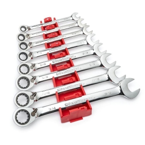 GearWrench 9533 Ratcheting Combination Spanner Set reversible imperial 8 Pieces